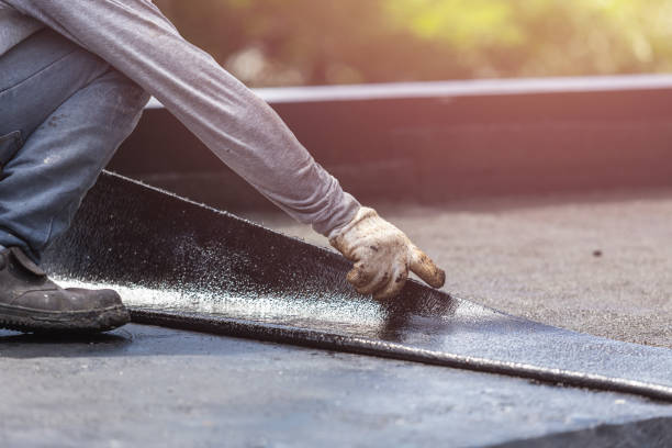 Professional Crawl Space Encapsulation technician working in Blue Rock, OH